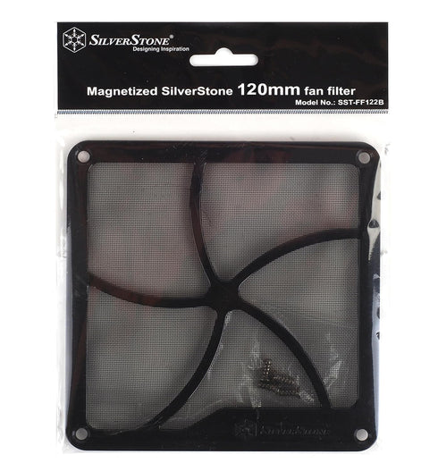 SilverStone FF122 120mm Fan Filter with Magnet, SST-FF122B