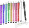 Eco-Fused 10 Pack Bling Metal Stylus Pens, Universal, Compatible with All Capacitive Touchscreen Devices, iPad, iPhone