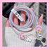 Cable Protector for iPhone Charger, Cute Cat Paw Design, Kawaii Cat Claw Soft Charging Cord Protector for Women Girls