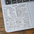 Synerlogic Mac OS Reference Keyboard Vinyl Shortcut Stickers, Compatible with MacBook Pro Air iMac Mini (4-Pack