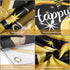 Blulu 40th Birthday Party Decoration, Extra Large Black Gold Fabric Sign Poster for Photo Booth Background