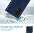 ZZXX Samsung Galaxy A53 5G Wallet Case, RFID Blocking Card Slot, Magnetic Leather Flip Fold Cover