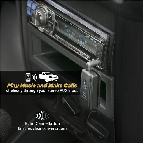 Scosche BTR3-SP BTFREQ Universal Bluetooth Wireless Audio Receiver - Connect to Earbuds, Headphones, Car Stereo