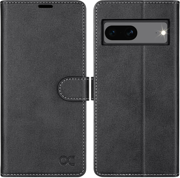 OCASE Google Pixel 8 Wallet Case, PU Leather Flip Folio Case with Card Holders, RFID Blocking, Shockproof TPU Inner