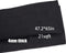 Speaker Box Carpet Fabric Black for Car Trunk Subwoofer Interior Cover Roll - 47 X 65 in