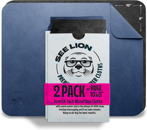 cellhelmet See Lion Swipes | Microfiber Lens Cleaning Cloths Ultrasoft, Reusable Wipes