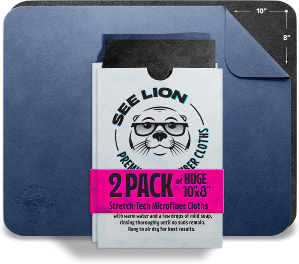 cellhelmet See Lion Swipes | Microfiber Lens Cleaning Cloths Ultrasoft, Reusable Wipes