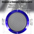 Unifizz Car Audio Speaker Cover (2pcs, 6.5'' Blue Mesh) Subwoofer Grill Horn Glossy Guard Protector