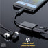 Scosche CAAP StrikeLine USB Type-C Headphone Adapter with 3.5mm Aux Input and USB-C Charging Port