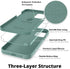 IceSword Pine Green iPhone 12 Pro Max Case - Thin Liquid Silicone Shockproof Cover, 6.7" with Soft Anti-Scratch