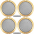 ACROPIX Universal 6.5" Car Speaker Grills Cover Mesh, Round 6.5 Inch Audio Speaker Subwoofer Guard Protector Case with
