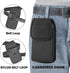 Cell Phone Holster for iPhone 15, 15 Pro 14, 14 Pro 13, 13 Pro 12, 12 Pro, 11, XR, XS 10 Case with Belt Clip Phone Belt Holder for Men Carrying Pouch Cover (Fits Phone with Case on)