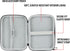 USA GEAR Hard Shell Electronic Organizer Travel Case 7.5 Inch - GPS Cases with Accessory Pocket, Water Resistant (Black)