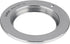 Fotodiox Chrome Lens Mount Adapter (Type 2) - Compatible with M42 (42mm x1 Thread Screw) Lens to Nikon F Mount D/SLR Cameras