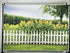 Leyiyi 5x3ft Spring Natural Scenery Photography Backdrop with Yellow Sunflowers and White Wooden Fence