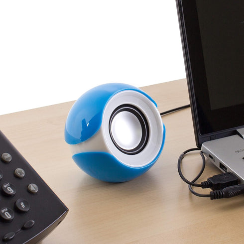 Frisby Audio FS-810 2.0 Stereo USB Powered Desktop PC Laptop Speakers with Volume Control (Blue)