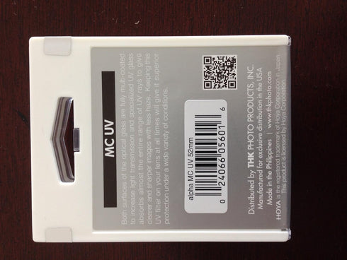 Hoya ALPHA UV Filter, 52MM