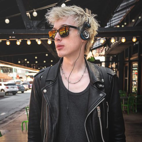 Koss Porta Pro Classic On-Ear Headphones, Black/Silver, Retro Style, 3.5mm Wired Plug