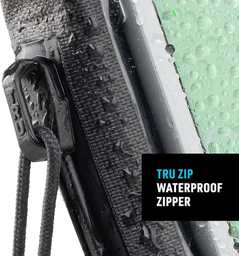 Nite Ize Runoff Waterproof Phone Case with TRU Zip Technology, IP67 Waterproof for Poolside & Beach, Charcoal
