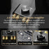 X100H 2.0 100W+100W TPA3116D2 Bluetooth5.1/USB/3.5mm Audio Amplifier Channel Power Amplifier,Supports AUX Input