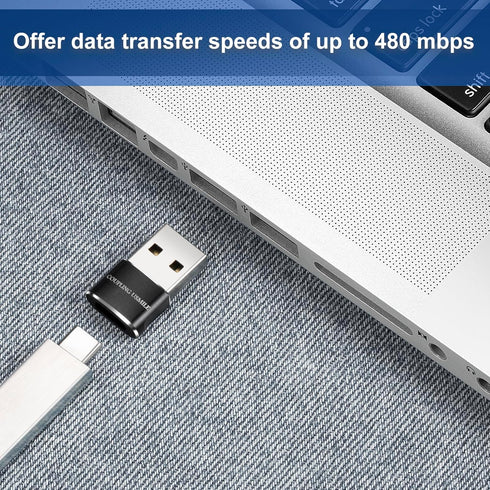 USB Male to USB C Adapter 4 Packs,USB to Type C Super Fast Charging/Transfer and OTG Function. Compatible with iPhone15 14 13 Plus Pro Max,iPad Pro Air 4 Mini 6 Almost USB Devices