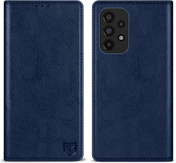 ZZXX Samsung Galaxy A53 5G Wallet Case, RFID Blocking Card Slot, Magnetic Leather Flip Fold Cover