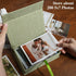Photo Storage Box 5x7, Linen Photo Box, Memory Box Perfect to Store Your Photo, Pictures, Certificates, Scrapbooking Supplies, Keepsakes and Jewelry Grassgreen by Hiwhy