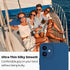 IceSword iPhone 12 Mini Case - Matte Blue Thin Liquid Silicone, Soft Silk Cloth, Cool Shockproof Gel Rubber