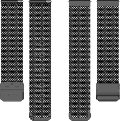 Chofit Metal Mesh Stainless Steel Loop Compatible with OTOSAGOW Watch Band LW77, Adjustable Replacement Strap