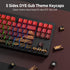 XVX 129 Keys PBT Dye Sub Keycap Set, Cherry Profile Custom Keycaps, Wave of Kanagawa Double Shot Keycaps for Mechanical