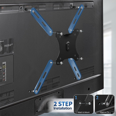 VIVO 32 55 inch 400x400mm (MOUNT-AD400B) Steel VESA Extension Mount Adapter Brackets for Screens to LCD LED TV