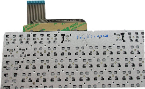 ASUS Compatible Laptop Replacement Keyboard Without Frame - US Layout Black for X200, X201E, X202E, Q200, Q200E, S200,