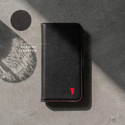 TORRO Cell Phone Case for Apple iPhone 11 Pro, Genuine Quality Leather Flip Cover with Card Slots, Horizontal Viewing