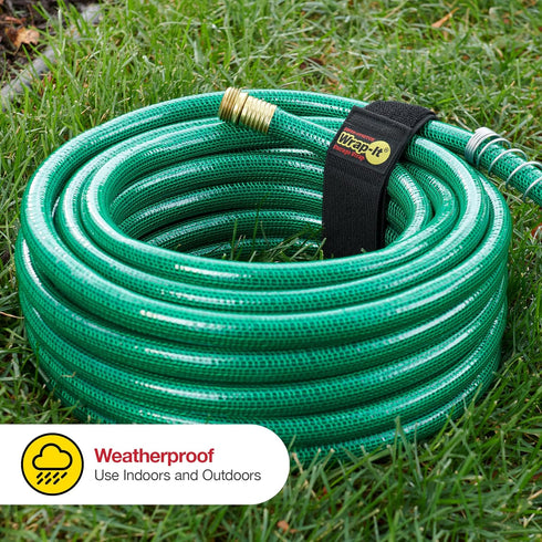 Super-Stretch Wrap-It Storage Straps 12 Pack, Elastic Cinch Straps for Cord, Hose, Rope, Cable Organization