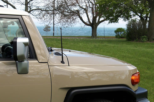 AntennaMastsRus 13 Inch Flexible Rubber Antenna - Compatible with Jeep Wrangler TJ - YJ (1987-2006)