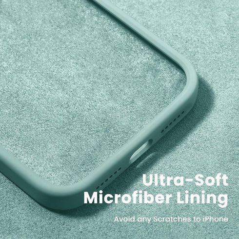 iPhone 11 Case with Square Edges, Camera Protection, Silicone Shockproof Cover with 2X Screen Protectors