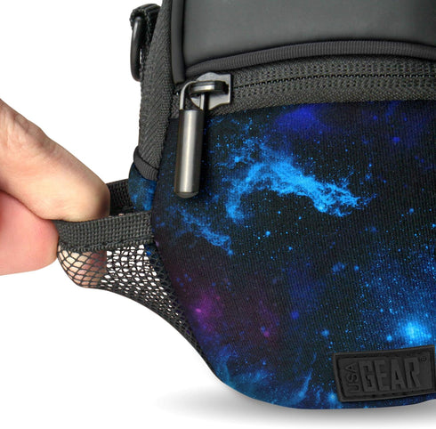USA Gear Compact Camera Case, Point & Shoot Bag with Accessory Pockets and Rain Cover, Works with Sony, Canon, Nikon,