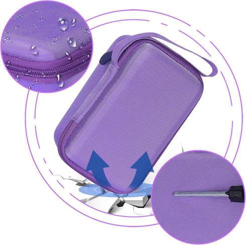 Aenllosi Kids Camera Case for Anchioo/ESO XOFFORE Instant Print Camera Toys, Purple, Case Only, Photo Paper & Color Pen