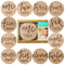 Kate & Milo Baby Monthly Milestone Marker Discs - Wooden Discs with Reversible Photo Props, Gender-Neutral Gift