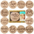 Kate & Milo Baby Monthly Milestone Marker Discs - Wooden Discs with Reversible Photo Props, Gender-Neutral Gift