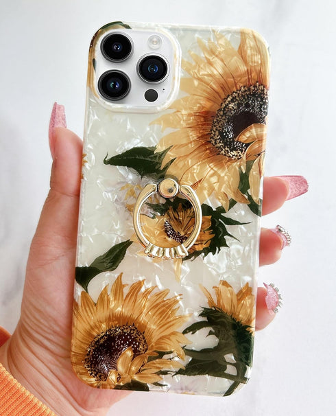 Qokey Compatible with iPhone 12 Pro Max 6.7 inch 2020 Flower Cute Fashion Design Soft TPU Shockproof Cover