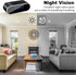 NJINALW Hidden Camera Clock, WiFi Spy Camera HD 1080P with Night Vision, Motion Detection, Nanny Cam