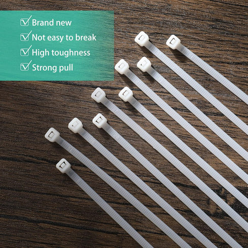 Shappy 50 Pcs Heavy Duty Zip Ties, Strong Large Cable Wire Ties for Bundling Crops and Fixed Water Pipes