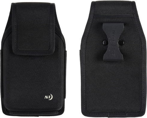 Nite Ize Clip Case Hardshell Universal Rugged Holster - Protective Phone Holder with Belt Clip - Phone Holster for Men's & Women's Belts - Utility Belt Phone Pouch - XX-Large, Black