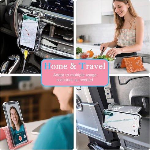 HZZADZXW Adjustable Angle Phone Stand Tablet Holder, Sturdy Universal for All Smartphones - Foldable Portable for Desk