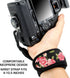USA GEAR DualGRIP Professional Grip Camera Wrist Hand Strap, Neoprene Design, Compatible with DSLR, Mirrorless, Point &
