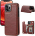 Wallet Case for iPhone 12 Pro/12, Slim Protective Case with Card Holder, Premium PU Leather with Screen Protector