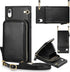 iPhone XR Zipper Leather Wallet Case (6.1-Inch) - 3-in-1 Crossbody Bag with Card Holder & Adjustable Anti-Theft Strap