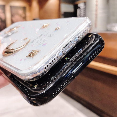 Bonitec for Apple iPhone 11 Pro Max Case, 3D Bling Planet Glitter with Space Sparkle, Shockproof Cover