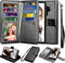 NJJEX for Galaxy S9 Plus Case, PU Leather Wallet Case with 9 Card Slots, Magnetic Folio Flip Cover, Detachable